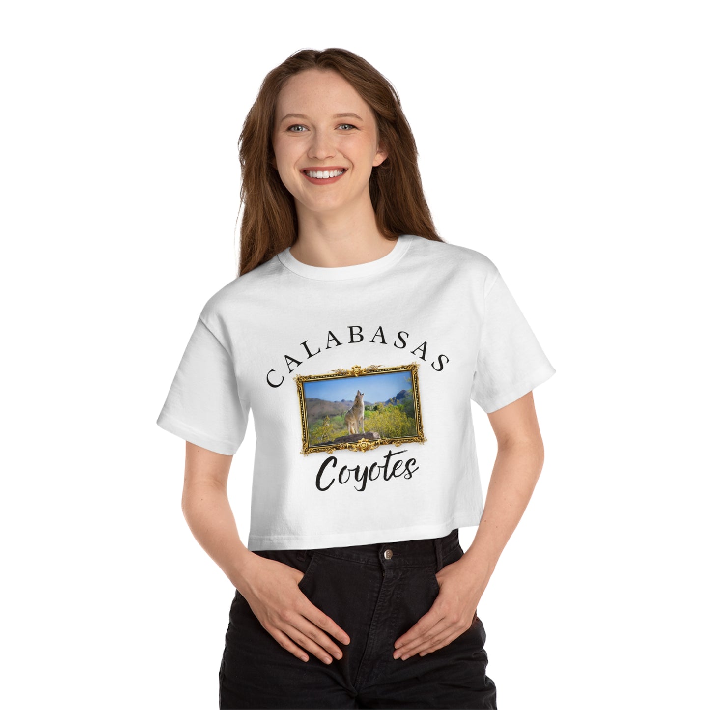 Calabasas Champion Women's Heritage Cropped T-Shirt Classic B